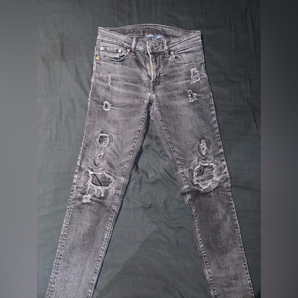 Distressed black Jeans